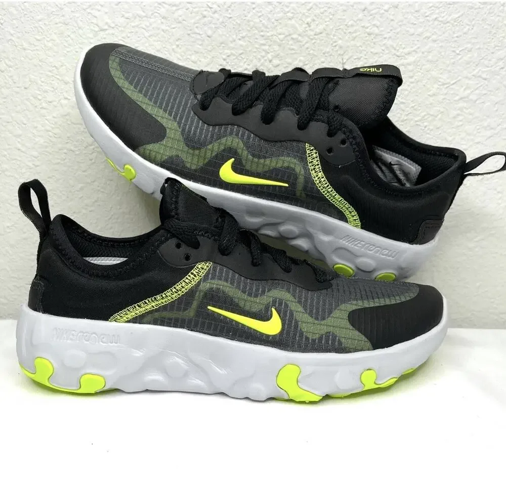 New Unisex Nike Renew Lucent (GS) CD6906004 Black Volt Running Shoes W US 6